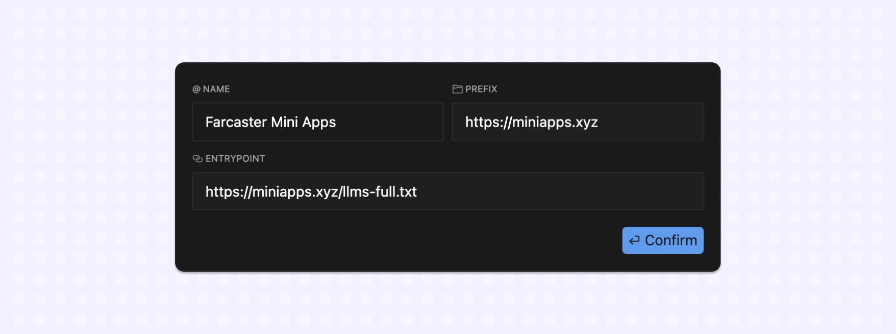 setup mini app docs in cursor